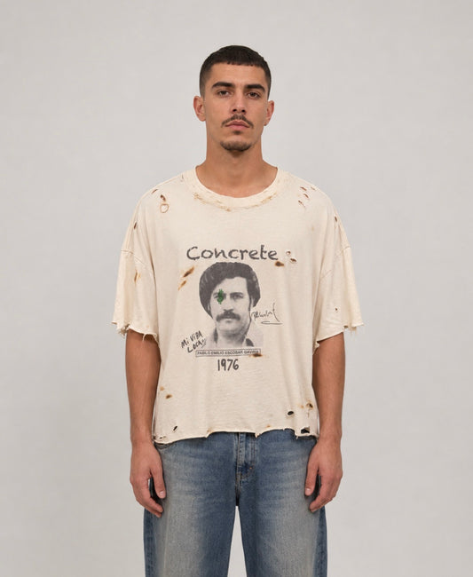 Concrete '76 - Hand Distressed Tee